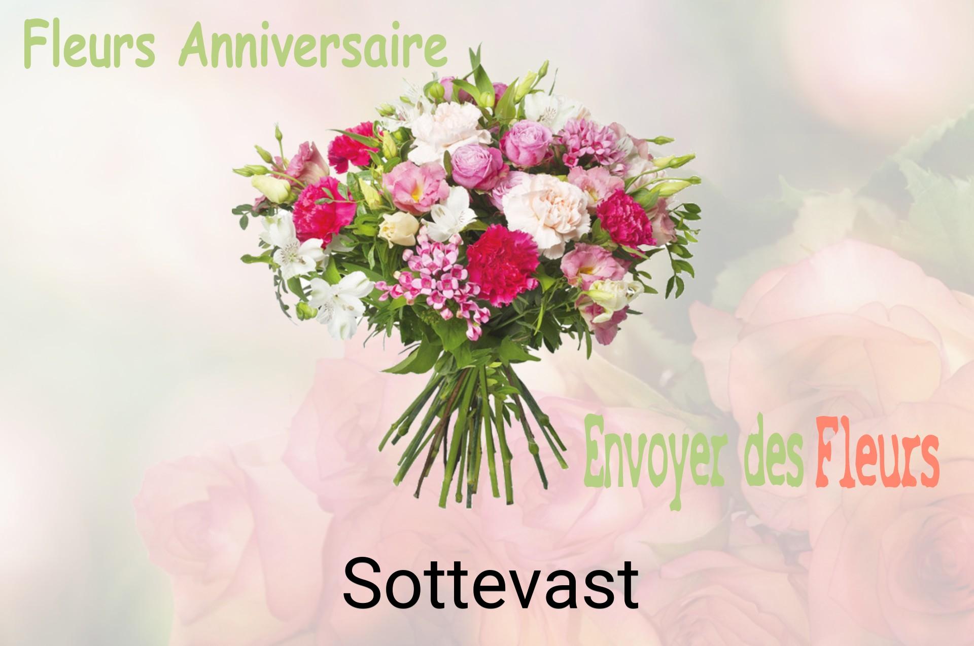 Bouquet de fleurs d’anniversaire livré à Sottevast