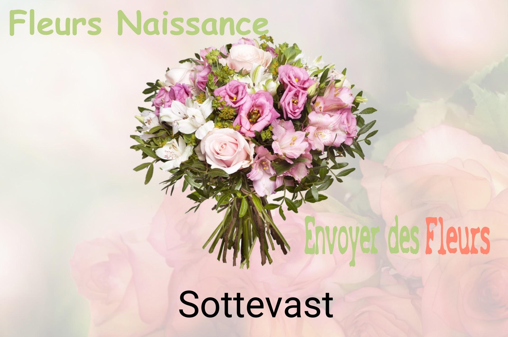 Bouquet de fleurs de naissance livré à Sottevast